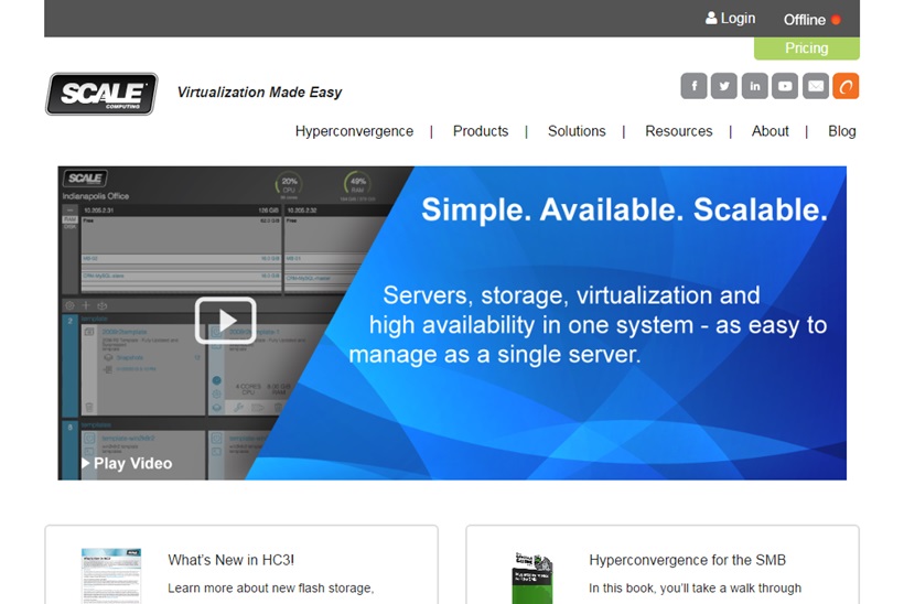 Storage, Server and Virtualization Solution Provider Scale Computing Announces New DRaaS Option