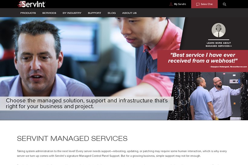 Managed Hosting Solutions Specialist ServInt Announces New Packages