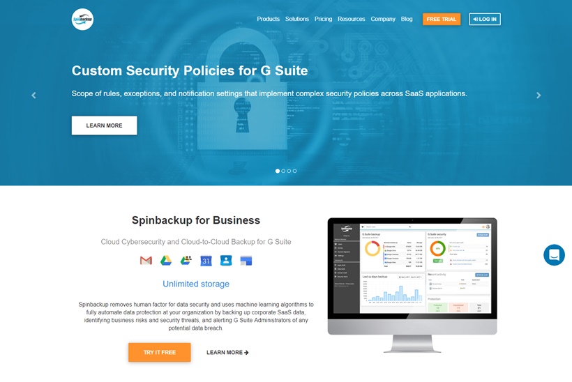 G Suite Cloud Cybersecurity and Backup Solutions Provider Spinbackup and Cloud Giant Google Announce Collaboration