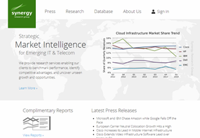 Synergy Research Group Report Shows Cloud Revenue Growth Driven by Industry Giants