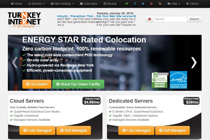 TurnKey Internet Announces Launch of Managed Cloud Server Options