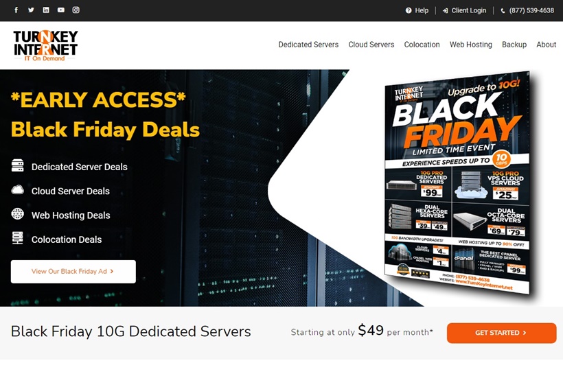 TurnKey Internet Launches Customer Loyalty & Affiliate Bonus Programs for Black Friday 2021