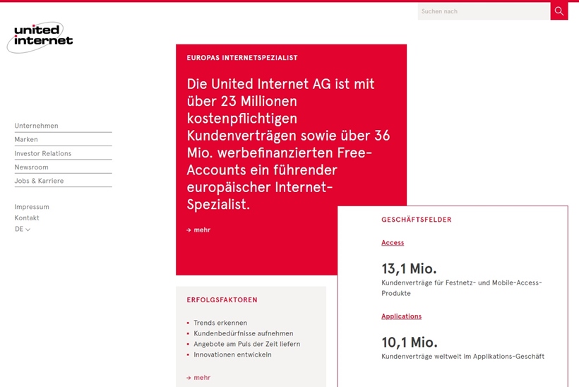 European Internet Provider United Internet to Acquire Web Host World4You