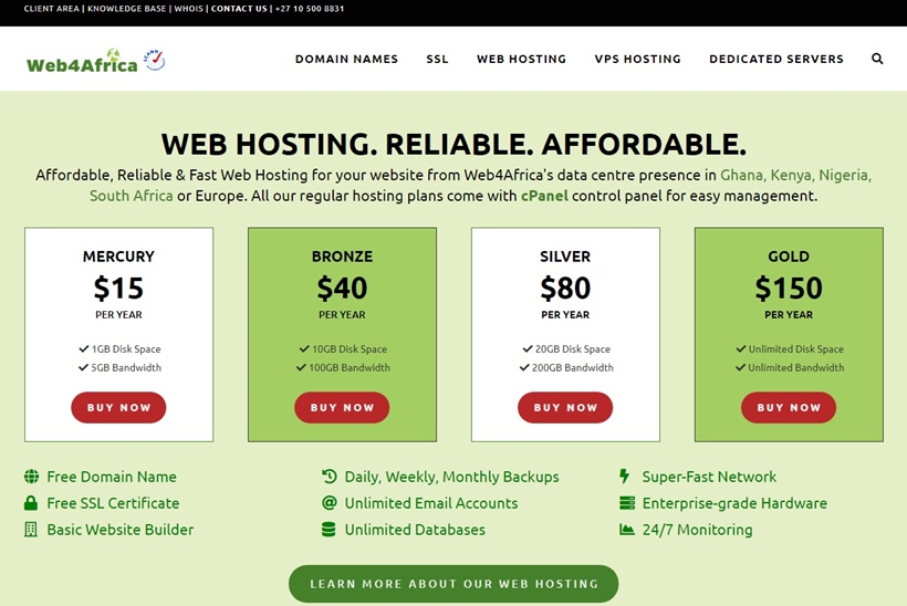 Web Host Web4Africa Extends Hosting Infrastructure