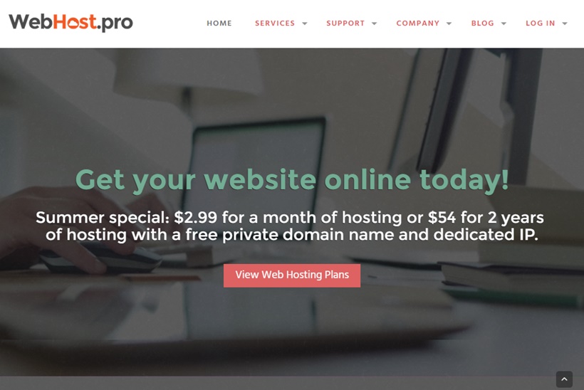 Web Hosting Provider Web Host Pro Updates Website Design, Adds Network Operators