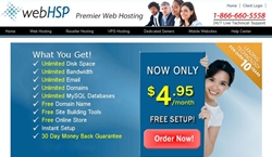 Web Hosting Provider Web HSP Offers Customizable Reseller Web Hosting
