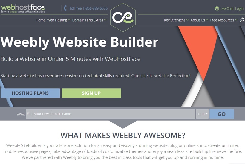 Website Builder Weebly and Hosting Provider WebHostFace Form Partnership