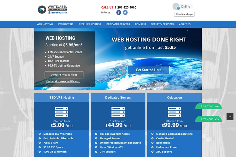 Data Center Services Provider Whitelabel ITSolutions Launches New ‘ServeYourSite’ Hosting Brand