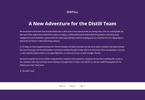 Yahoo Buys Distill